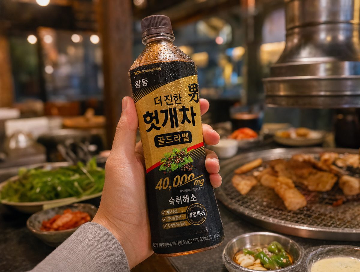 회식 자리에서 헛개차